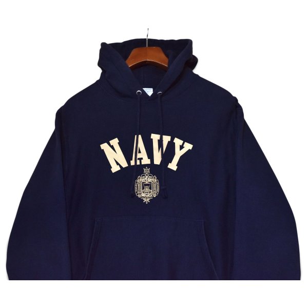 画像4: 【チャンピオン】【Champion】リバースウィーブ【REVERSE WEAVE】【U.S.NAVY】【プルオーバーパーカー】【紺】【サイズM】 