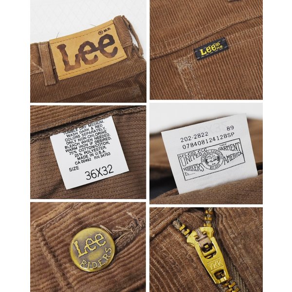 画像2: 【ほぼ未使用】【80’s】【USA製】【リーバイス】【Lee】【ブーツカット】【コーデュロイパンツ】【ブラウン】【W36】