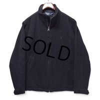 【90’s】ビンテージ【ポロ ラルフローレン】【Polo Ralph Lauren】チャコールグレー【ウールジャケット】【フルジップ】ブルゾン【ダークグレー】【サイズM】 