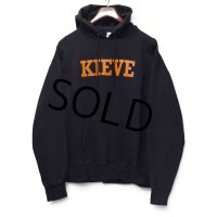 【ヘインズ】【Hanes】【KIEVE】【プリント】【プルオーバーパーカー】【黒】【サイズL】 
