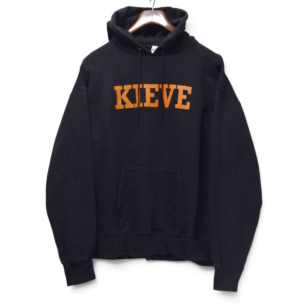 画像1: 【ヘインズ】【Hanes】【KIEVE】【プリント】【プルオーバーパーカー】【黒】【サイズL】 