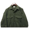 画像4: 【00’s】ビンテージ【USA製】【U.S. ARMY】OG507【ユーティリティシャツ】【オリーブ】【サイズ15 1/2×33】<br> (4)