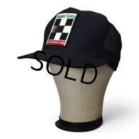 【80’s】【ビンテージ】【Quaker State】【PORSCHE】【ポルシェ】【レーシング】【メッシュキャップ】【黒】フリーサイズ