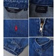 画像2: 【90’s】【ビンテージ】【USA製】【ポロ ラルフローレン】【Polo Ralph Lauren】【デニムスイングトップ】フルジップブルゾン【サイズL】<br> (2)
