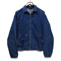 【90’s】【ビンテージ】【USA製】【ポロ ラルフローレン】【Polo Ralph Lauren】【デニムスイングトップ】フルジップブルゾン【サイズL】 
