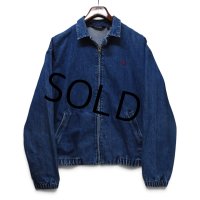【90’s】【ビンテージ】【USA製】【ポロ ラルフローレン】【Polo Ralph Lauren】【デニムスイングトップ】フルジップブルゾン【サイズL】 