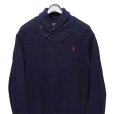 画像3: 【ラルフローレン】【Ralph Lauren】【ショールカラー】【プルオーバースウェット】【紺】ネイビー【サイズL】<br> (3)