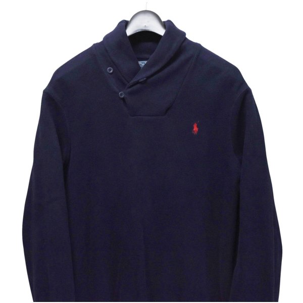 画像3: 【ラルフローレン】【Ralph Lauren】【ショールカラー】【プルオーバースウェット】【紺】ネイビー【サイズL】 