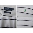 画像2: 【90’s】ビンテージ【ラルフローレン】【Ralph Lauren】【ボーダー】【コットンニット】【白×紺】【サイズL】<br> (2)