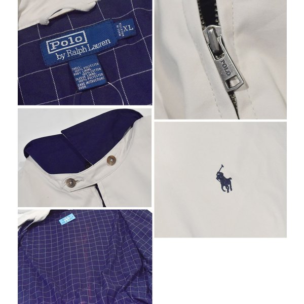 画像2: 【90’s】【ポロ ラルフローレン】【Polo Ralph Lauren】【アイボリー】【スイングトップ】【裏地チェック】【サイズXL】