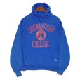 画像1: 【90’s】【ビンテージ】【USA製】【ラッセル】【Russell】【SHENANDOAH COLLEGE】【カレッジ】【バスケットボール】【パーカー】【青】【サイズL】<br> (1)