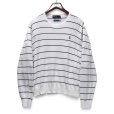 画像1: 【90’s】ビンテージ【ラルフローレン】【Ralph Lauren】【ボーダー】【コットンニット】【白×紺】【サイズL】<br> (1)