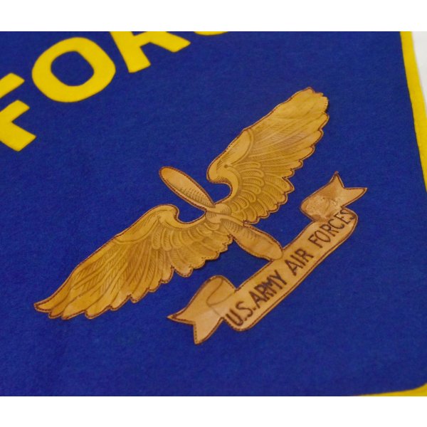 画像2: 【50’s】【ビンテージ】【U.S. ARMY AIR FORCES】USAF【フェルトマット】ペナント【青】雑貨 