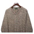 画像3: 【90’s】【USA製】ビンテージ【The Clubhouse Collection】【マルチカラー】【Vネックニットセーター】【サイズL】<br> (3)