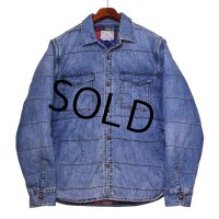 【ラルフローレン】【Ralph Lauren】ポロ【Polo】【中綿入り】【デニムシャツジャケット】【裏地パッチワーク】【サイズXL】 