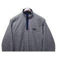 画像3: 【80’s】【ビンテージ】【USA製】【パタゴニア】【Patagonia】【三角タグ】前立てナイロン【シンチラスナップT】【フリース】プルオーバー【グレー×紺】【サイズL】<br> (3)