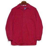 【80’s】ビンテージ【USA製】【ウールリッチ】【Woolrich】【エンジ】【シャモアクロスシャツ】【サイズM】 