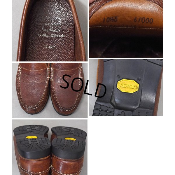 画像2: 【アレンエドモンズ】【Allen Edmonds】【Duke】【ブラウン】型押し【ペニーローファー】コインローファー【サイズ10 1/2】【Vibramソール】 