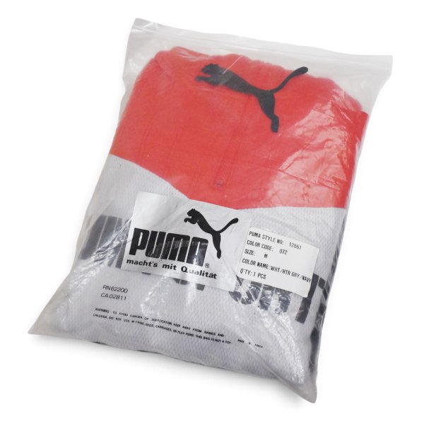 画像2: 【デッドストック】ビンテージ【プーマ】【PUMA】【PUMA SPORTS】【赤×グレー×黒】【ハーフジップパーカー】【サイズM】 