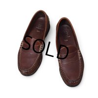 【アレンエドモンズ】【Allen Edmonds】【Duke】【ブラウン】型押し【ペニーローファー】コインローファー【サイズ10 1/2】【Vibramソール】 