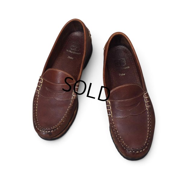 画像1: 【アレンエドモンズ】【Allen Edmonds】【Duke】【ブラウン】型押し【ペニーローファー】コインローファー【サイズ10 1/2】【Vibramソール】 