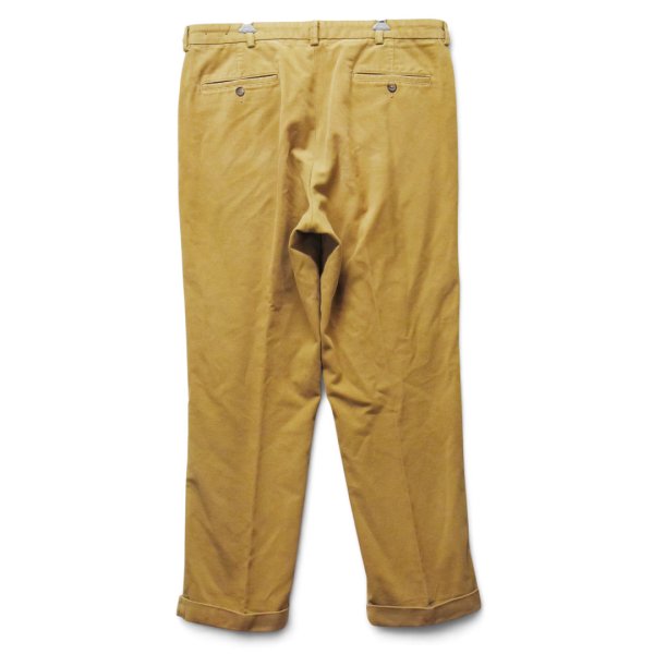 画像4: 【90’s】ビンテージ【ブルックスブラザーズ】【Brooks Brothers】【ベージュ】【2タック】【モールスキンパンツ】【W36】