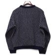 画像3: 【80’s】【ノルウェー製】ビンテージ【エルエルビーン】【L.L.Bean】【紺×白】【バーズアイ】【クルーネックウールニット】セーター【サイズL】 (3)