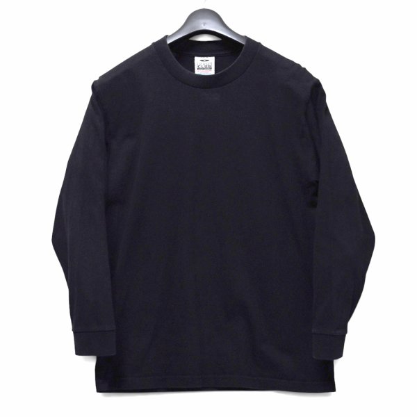 画像1: 【USA製】ビンテージ【PRO CLUB】【プロクラブ】【ヘビーウェイト】【無地】【長袖Tシャツ】ロンＴ【黒】【サイズM】 