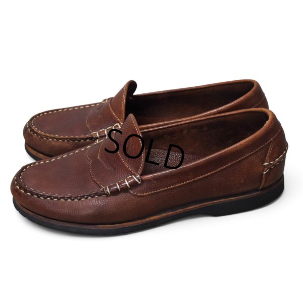 画像4: 【アレンエドモンズ】【Allen Edmonds】【Duke】【ブラウン】型押し【ペニーローファー】コインローファー【サイズ10 1/2】【Vibramソール】 