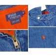 画像3: 【90’s】【ビンテージ】【USA製】【ポロ ラルフローレン】【Polo Ralph Lauren】【裏地フランネル】【デニムブルゾン】【サイズXL】 (3)