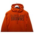 画像3: 【80’s~】ビンテージ【USA製】【ラッセル】【Russell】【CLEVELAND BROWNS】【NFL】【プルオーバーパーカー】【オレンジ】【サイズM】<br> (3)