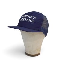 【USA製】ビンテージ【MARTHA’S VINEYARD】【メッシュキャップ】【BBキャップ】【紺】サイズフリー 