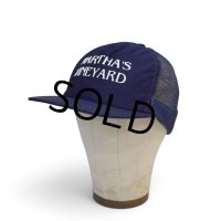 【USA製】ビンテージ【MARTHA’S VINEYARD】【メッシュキャップ】【BBキャップ】【紺】サイズフリー 