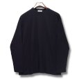 画像1: 【ピエールカルダン】【pierrecardin】【クルーネック】ハリヌキ【長袖カットソー】【黒】【サイズL】<br> (1)