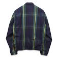 画像3: 【90’s】ビンテージ【ラルフローレン】【Ralph Lauren】【ブラックウォッチ】ネイビー【チェック柄】【ジップアップブルゾン】チンストラップ【コットン】薄手【サイズS】<br> (3)