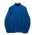 画像1: ほぼ未使用】【90’s】【USA製】【ビンテージ】【Cross Creek】【ブルー】【タートルネック】【ロンT】【サイズXL】<br> (1)
