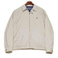 ビンテージ【ラルフローレン】【Ralph Lauren】【ベージュ】スウィングトップ【ジップアップブルゾン】ジャケット【サイズM】