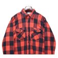 画像3: 【90’s】【ビンテージ】【USA製】【FIELD & STREAM】【赤×黒】【チェック】ブロックチェック【キルトライナー】【長袖シャツ】【サイズL】<br> (3)