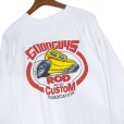 画像3: 【デッドストック】【90’s】【USA製】【ヘインズ】【Hanes】【Goodguys】【ROD AND CUSTOM ASSOCIATION】【ホットロッド】【両面プリント】【スウェット】【白】【サイズL】 (3)