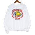 画像1: 【デッドストック】【90’s】【USA製】【ヘインズ】【Hanes】【Goodguys】【ROD AND CUSTOM ASSOCIATION】【ホットロッド】【両面プリント】【スウェット】【白】【サイズL】 (1)