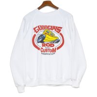 【デッドストック】【90’s】【USA製】【ヘインズ】【Hanes】【Goodguys】【ROD AND CUSTOM ASSOCIATION】【ホットロッド】【両面プリント】【スウェット】【白】【サイズL】