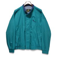 【90’s】【ビンテージ】【USA製】【K-Products】ケープロダクツ【Bobcat】【企業ロゴ】【エメラルド】ジップアップブルゾン【サイズL】 