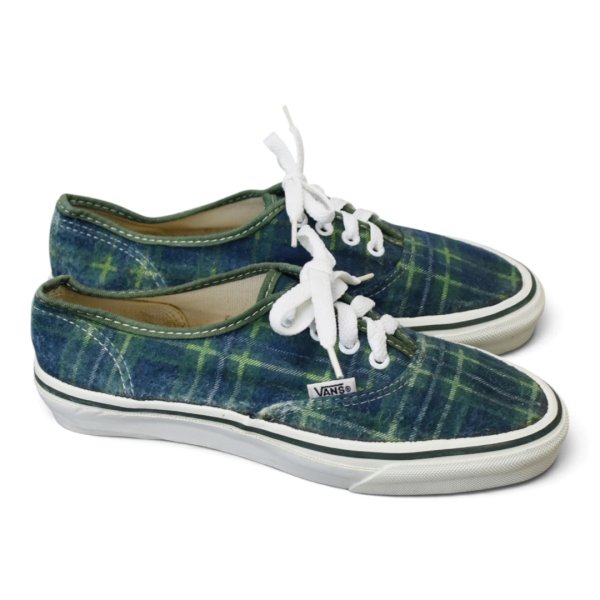 画像5: 【ほぼ未使用】【90’s】【USA製】ビンテージ【バンズ】【VANS】【オーセンティック】【ネルチェック】【緑×紺 チェック】24.0cm~24.5cm程度 