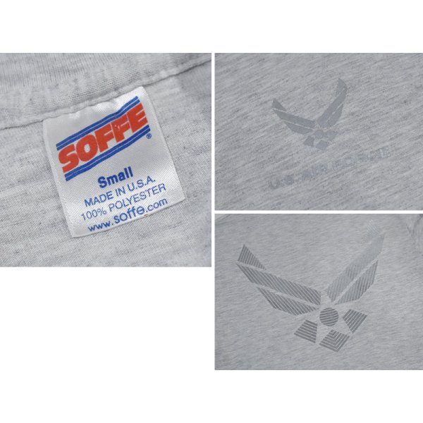 画像2: 【90’s】【USA製】【ビンテージ】【SOFFE】【USAF】【バックプリント】【長袖Tシャツ】【グレー】【サイズS】 