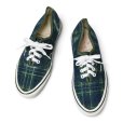 画像4: 【ほぼ未使用】【90’s】【USA製】ビンテージ【バンズ】【VANS】【オーセンティック】【ネルチェック】【緑×紺 チェック】24.0cm~24.5cm程度<br> (4)