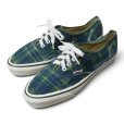 画像1: 【ほぼ未使用】【90’s】【USA製】ビンテージ【バンズ】【VANS】【オーセンティック】【ネルチェック】【緑×紺 チェック】24.0cm~24.5cm程度<br> (1)