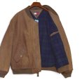 画像4: 【90’s】【トミーヒルフィガー】【TOMMY HILFIGER】【MA-1タイプ】【スエードレザージャケット】【ブラウン】【サイズXL】 (4)