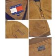 画像2: 【90’s】【トミーヒルフィガー】【TOMMY HILFIGER】【MA-1タイプ】【スエードレザージャケット】【ブラウン】【サイズXL】 (2)