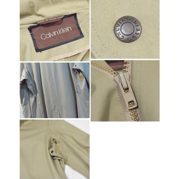 画像2: 【80’s】ビンテージ【カルバンクライン】【Calvin Klein】【ベージュ】【ロングコート】【フード付き】【サイズUS42】