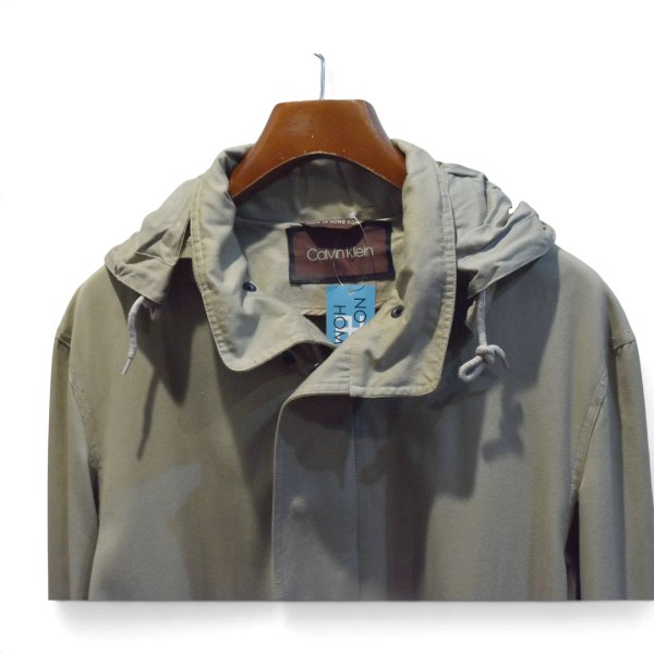画像5: 【80’s】ビンテージ【カルバンクライン】【Calvin Klein】【ベージュ】【ロングコート】【フード付き】【サイズUS42】